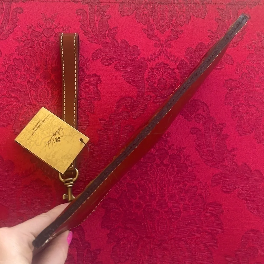 Brand New Patricia Nash Genuine Tooled Leather St. Croce Zippered Wristlet
